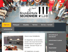 Tablet Screenshot of grundschule-seckenheim.de